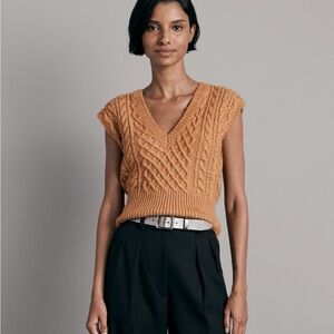 rag & bone Elizabeth Cable Knit Sweater in XS